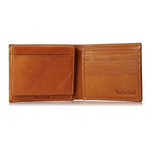 [經典製靴皮] Timberland Men's leather Wallet - Classic Tan Leather